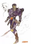  armor dark_knight final_fantasy final_fantasy_ii highres leonhart official_art solo sword weapon 