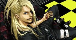  akatsuki_(naruto) blonde_hair blue_eyes checkered checkered_floor deidara lily_(artist) male naruto 