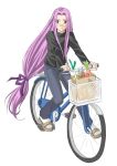  cruiser_bicycle fate/stay_night fate_(series) food glasses long_hair rider very_long_hair 