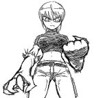  kaibutsu_oujo matsuya monochrome riza_wildman sketch 