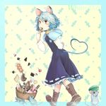 bakuha boots heart_tail highres nazrin tail touhou