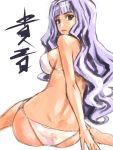  1girl ass bikini breasts character_name dimples_of_venus hairband idolmaster large_breasts long_hair shijou_takane sideboob solo swimsuit takano_masayuki 