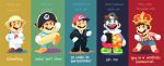  baseball_cap business_suit clipboard clown_nose cosplay costume_switch crown formal gigi_d.g. hat helmet innertube mario super_mario_bros. nintendo pirate_hat pith_helmet sailor_collar sailor_shirt shirt shorts striped striped_shirt suit super_mario_odyssey swimsuit 