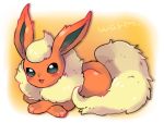  artist_name creatures_(company) english_text flareon game_freak gen_1_pokemon nintendo no_humans pokemon tansho white_background 