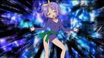  cap dancing hiiragi_tsukasa leotard lucky_star purple_hair screencap short_hair 
