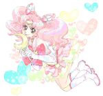  blush boots chibi_usa curly_hair gloves heart lowres magical_girl pink pink_eyes pink_hair sailor_chibi_moon skirt smile super_sailor_chibi_moon_(stars) tiara twintails utai_yumi wand yumi_(pixiv44659) 