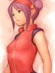  asamiya_athena bun double_bun double_buns flat_chest hairband humio king_of_fighters pink_hair purple_hair short_hair sleeveless 