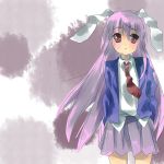  :x bad_id bunny_ears long_hair purple_hair rabbit_ears reisen_udongein_inaba skirt subachi touhou 