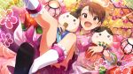  blush brown_hair dress futami_ami idolmaster idolmaster_million_live! idolmaster_million_live!_theater_days short_hair smile violet_eyes 