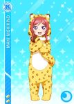  animal_suit nishikino_maki redhead short_hair smile tiger violet_eyes 