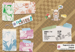  1girl 5boys =_= afk alternate_color arch_bishop_(ragnarok_online) brown_background brown_horns cheese closed_eyes commentary_request cover cover_page cross cross_necklace curled_horns dated doujin_cover dress drooling food full_body grey_dress high_priest_(ragnarok_online) horns jewelry juliet_sleeves long_hair long_sleeves lychee multiple_boys necklace open_mouth pointy_ears puffy_sleeves ragnarok_online royal_guard_(ragnarok_online) sash sitting sleeping sleeping_upright sliced_cheese smile sorcerer_(ragnarok_online) susukinohukurou swiss_cheese two-tone_dress wariza warlock_(ragnarok_online) white_dress white_sash zzz 