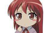  chibi highres red_hair shakugan_no_shana shakugan_no_shana-tan shana shana_tan transparent transparent_background vector vector_trace 