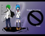  blue_hair cirno green_hair highres multiple_girls neko51 short_hair touhou wriggle_nightbug 