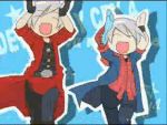  2boys capcom caramelldansen dante devil_may_cry nero tagme 