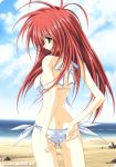  beach bikini green_eyes long_hair mitsuki_mantarou red_hair redhead swimsuit 