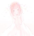  1girl gomi_chiri head_wreath nanami_haruka petals pink_hair solo uta_no_prince-sama 