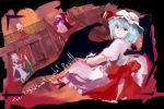  blonde_hair bow flandre_scarlet hat head_wings headwings hong_meiling izayoi_sakuya koakuma long_hair maid mosuke patchouli_knowledge purple_hair red_eyes red_hair redhead remilia_scarlet ribbon short_hair silver_hair touhou wings 