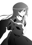  kaibutsu_oujo kamura_reiri monochrome sailor_fuku school_uniform vampire 