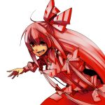  bad_id fujiwara_no_mokou hair_ribbon hair_ribbons highres red_eyes ribbon ribbons todoroki_sora touhou 