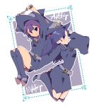  2girls avery_(little_witch_academia) blue_eyes blue_hair boots breasts hair_ornament hairclip hat hys-d little_witch_academia long_hair looking_at_viewer luna_nova_school_uniform mary_(little_witch_academia) multiple_girls open_mouth outline profile purple_hair school_uniform short_hair smile violet_eyes wand white_outline witch witch_hat 