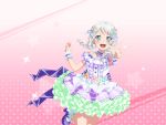  bang_dream! blush dress green_eyes short_hair silver-hair smile wakamiya_eve 