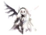  kei_(artist) long_hair pale pale_skin red_eyes rozen_maiden suigintou wallpaper white_hair wings 
