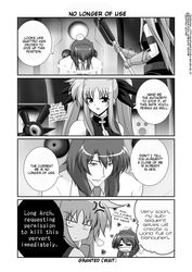  fate_testarossa hard_translated jail_scaglietti mahou_shoujo_lyrical_nanoha mahou_shoujo_lyrical_nanoha_strikers mikage_kishi mikage_takashi monochrome translated 