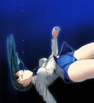  andou_chikanori asphyxiation bad_id black_hair drown drowning falling long_hair no_pants one-piece_swimsuit sakamoto_mio school_swimsuit strike_witches swimsuit swimsuit_under_clothes tears underwater werk 