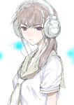  headphones original school_uniform serafuku sketch techno-fuyuno 