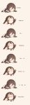  1girl absurdres begging black_hair chibi crying crying_with_eyes_open english_text girls_frontline hair_ornament hairclip hard_translated highres jericho_(girls_frontline) military military_uniform sad solo tears third-party_edit uniform user_xkew2474 white_background 