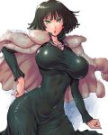  1girl amania_orz breasts fubuki_(one-punch_man) green_eyes highres large_breasts tagme 
