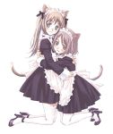  cat_ears maid nyaou tail thigh-highs thighhighs twintails 