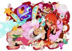  bad_id cake chocolate colorful eating food green_eyes long_hair luke_fon_fabre male mieu numeri orange_hair pastry shota socks solo stuffed_animal stuffed_animals stuffed_toy sweets tales_of_(series) tales_of_the_abyss trap 