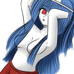  blue_hair cute ghost ghostmaya maya oh_my_ghost pinup tagme waifu webtoon 