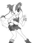  clothed clothes monochrome sonic_boom sonic_the_hedgehog sticks_the_badger tagme 