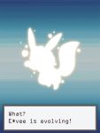  bad_id bad_tumblr_id blue_background character_name eevee energy english_text full_body gameplay_mechanics gen_1_pokemon gradient gradient_background no_humans pokemon pokemon_(creature) pollenoxide silhouette simple_background solo text_focus 