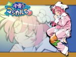  animal_hat hat long_hair mugimaru nakahara_komugi nurse_witch_komugi-chan pajamas pink_hair sleeping solo thumb_sucking wallpaper 