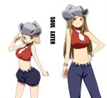  elizabeth_thompson hat maro_nie midriff necktie patricia_thompson sleeveless sleeveless_turtleneck soul_eater turtleneck 