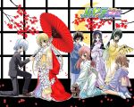  hayate_no_gotoku! japanese_clothes katsura_hinagiku kijima_saki kimono maria oriental_umbrella saginomiya_isumi sanzen'in_nagi sanzenin_nagi tachibana_wataru umbrella 