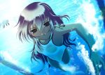  competition_swimsuit diving game_cg lane_line long_hair one-piece one-piece_swimsuit pool purple_hair sukumizu_2 swimming swimsuit tattoo underwater 