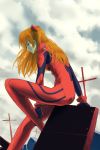  cross long_hair neon_genesis_evangelion plugsuit red_hair redhead sitting somber souryuu_asuka_langley 