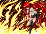  800x600 jpeg_artifacts long_hair panties pantyshot red_eyes red_hair redhead school_uniform shakugan_no_shana shana sword thigh-highs thighhighs underwear wallpaper weapon 