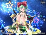  green_hair high_wizard highres ishihara_masumi laugh laughing magic ragnarok_online ribbon ribbons wallpaper 