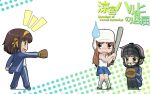  1280x800 baseball baseball_bat baseball_mitt chibi gym_uniform hat nagato_yuki nagian suzumiya_haruhi suzumiya_haruhi_no_yuuutsu sweatdrop wallpaper 