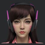  1girl 3d artist_request d.va_(overwatch) highres overwatch 