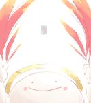  angel_wings blush_stickers closed_eyes commentary_request halo highres kirby_(series) kirby_64 multicolored multicolored_wings no_humans one-eyed red_wings simple_background solo thery upper_body white_background white_wings wings x zero_two_(kirby) 