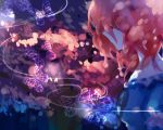  butterflies lowres pink_hair popoin saigyouji_yuyuko touhou 