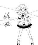  mizuhashi_parsee monochrome toru_tooru touhou 