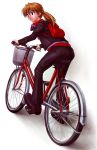  backpack bag bicycle cruiser_bicycle emoncake. jacket long_hair neon_genesis_evangelion ponytail red_hair redhead souryuu_asuka_langley 