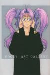  highres homare_(artist) homare_(fool's_art) long_hair purple_hair twintails 